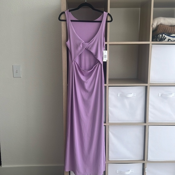 NWT L*Space Nico Midi Cutout Dress in Purple/Lavender Size XL - Picture 2 of 7